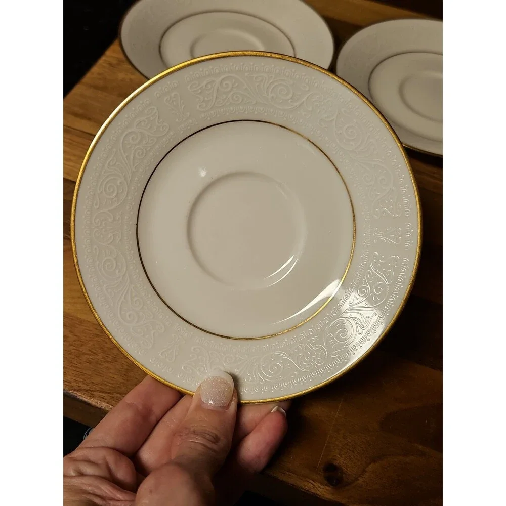 Set of 6 Vintage Noritake Ivory China Tulane 7562 6